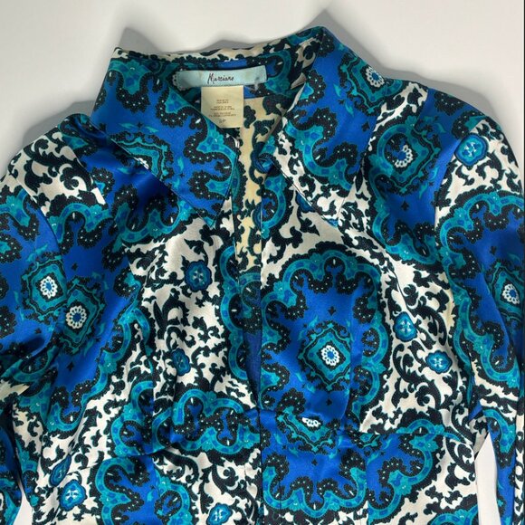 Marciano patterned printed silk top - Picture 3 of 8